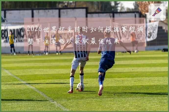 2026世界杯竞猜时如何根据赛程调整下注策略以获取最佳结果