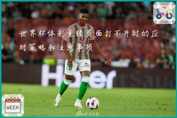 世界杯体彩竞猜页面打不开时的应对策略和注意事项